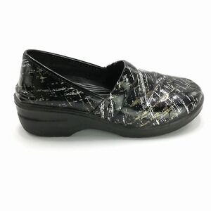 Easy Works Easy Street Shoes Womens Clogs Laurie Slip Resistant Black Streak 8